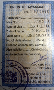 Visa for Myanmar